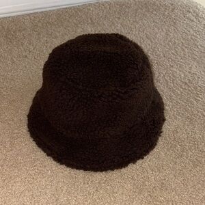 Athleta Sherpa Brown Bucket Hat